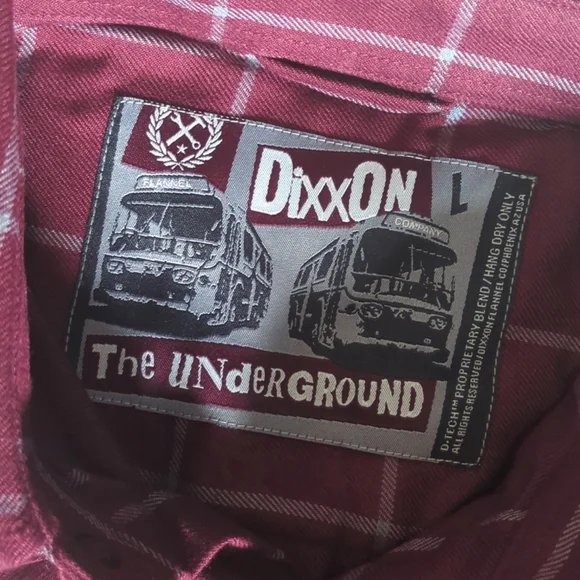 NWOT 🇺🇸 Dixxon "The Underground" Large Burgundy/Gray - Picture 1 of 10